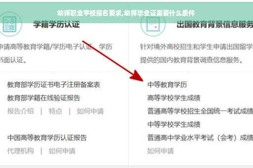 幼师职业学校报名要求,幼师毕业证需要什么条件