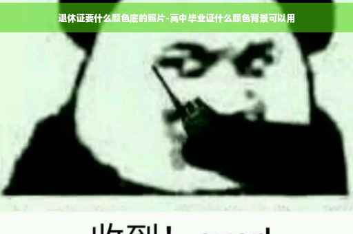 退休证要什么颜色底的照片-高中毕业证什么颜色背景可以用