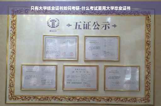 只有大学结业证书如何考研-什么考试要用大学毕业证书