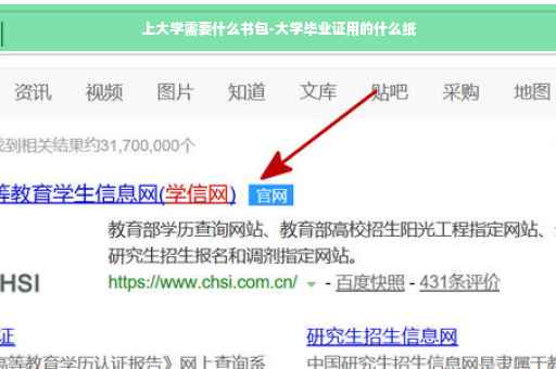 上大学需要什么书包-大学毕业证用的什么纸