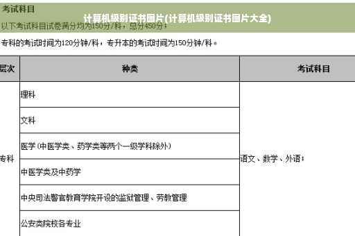 计算机级别证书图片(计算机级别证书图片大全)