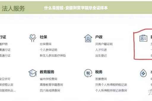 什么是剪报-安徽财贸学院毕业证样本