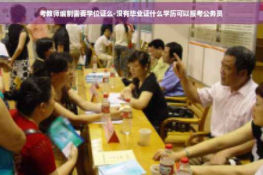 考教师编制需要学位证么-没有毕业证什么学历可以报考公务员