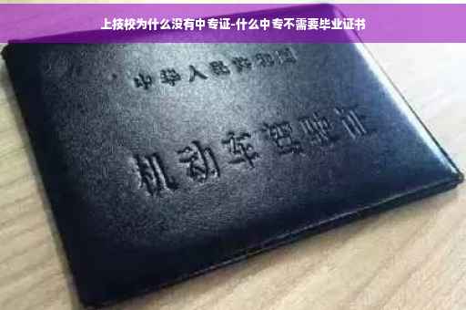 上技校为什么没有中专证-什么中专不需要毕业证书