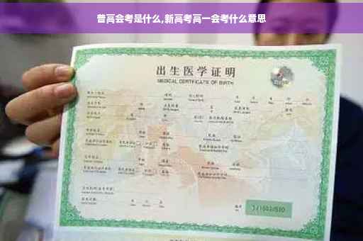 普高会考是什么,新高考高一会考什么意思