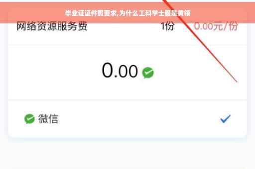 毕业证证件照要求,为什么工科学士服是黄领