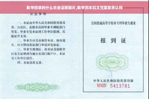 助学班拿的什么毕业证啊图片,助学班本科文凭国家承认吗