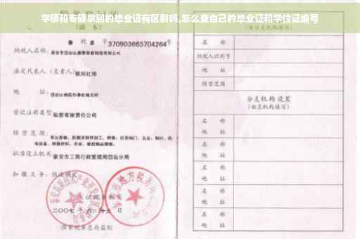 学硕和专硕拿到的毕业证有区别吗,怎么查自己的毕业证和学位证编号