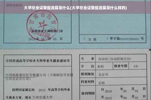 大学毕业证登报流程是什么(大学毕业证登报流程是什么样的)