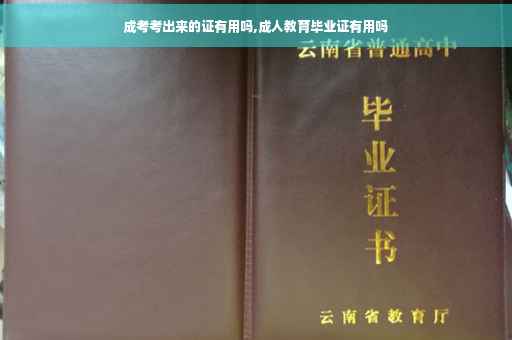 成考考出来的证有用吗,成人教育毕业证有用吗