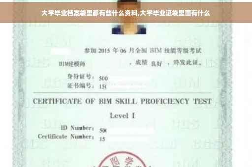 大学毕业档案袋里都有些什么资料,大学毕业证袋里面有什么