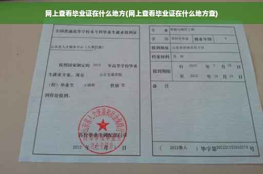 网上查看毕业证在什么地方(网上查看毕业证在什么地方查)