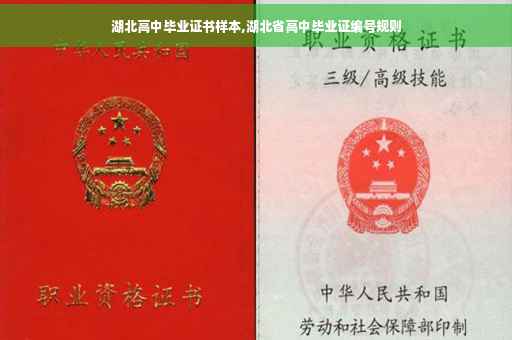 湖北高中毕业证书样本,湖北省高中毕业证编号规则