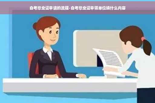 自考毕业证申请的流程-自考毕业证申领单位填什么内容