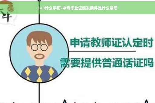 3+3什么学历-中专毕业证颁发条件是什么意思