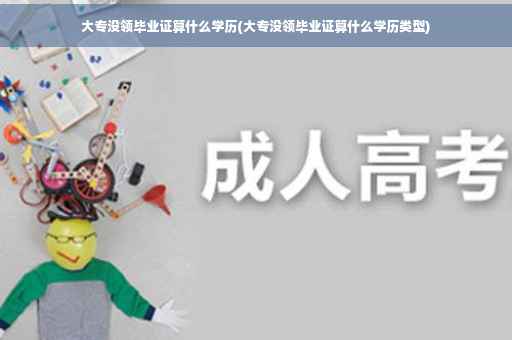 大专没领毕业证算什么学历(大专没领毕业证算什么学历类型)