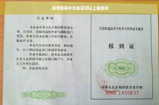,没拿到初中毕业证可以上体校吗