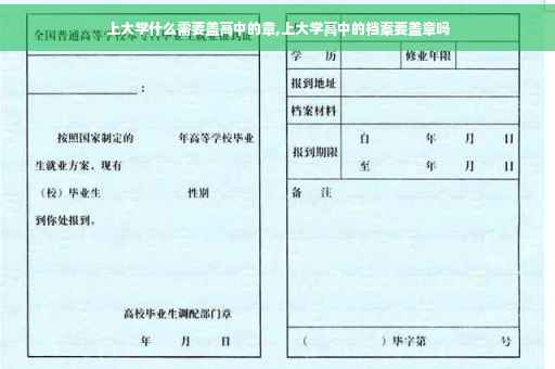 上大学什么需要盖高中的章,上大学高中的档案要盖章吗