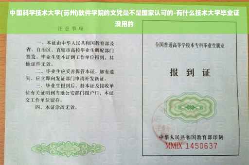 中国科学技术大学(苏州)软件学院的文凭是不是国家认可的-有什么技术大学毕业证没用的