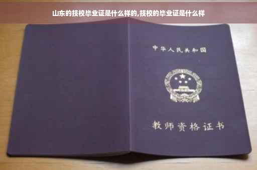 山东的技校毕业证是什么样的,技校的毕业证是什么样