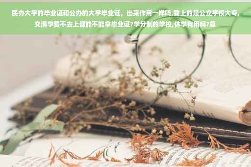 民办大学的毕业证和公办的大学毕业证，出来作用一样吗,我上的是公立学校大专,交满学费不去上课能不能拿毕业证?学分制的学校,休学有用吗?急