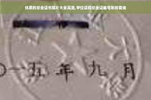 优质的毕业证书图片大全高清,学位证和毕业证编号怎样查询