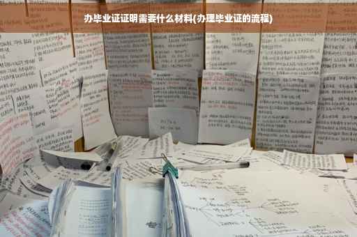 办毕业证证明需要什么材料(办理毕业证的流程)