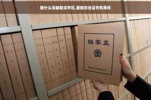 做什么会被取消学历,撤销毕业证书有用吗