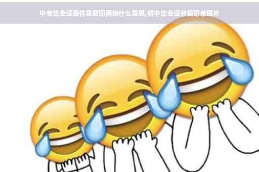中专毕业证原件及复印两份什么意思,初中毕业证书复印单图片
