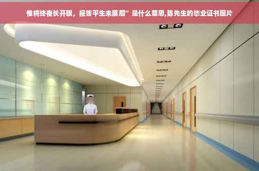 惟将终夜长开眼，报答平生未展眉”是什么意思,陈先生的毕业证书图片