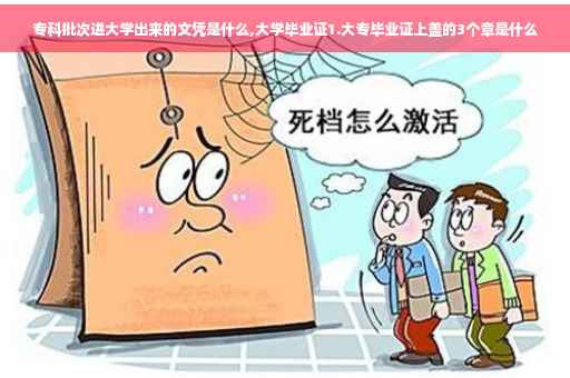 专科批次进大学出来的文凭是什么,大学毕业证1.大专毕业证上盖的3个章是什么
