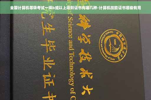 全国计算机等级考试一级b或以上级别证书有哪几种-计算机技能证书哪些有用