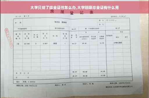 大学只给了结业证书怎么办,大学班级毕业证有什么用