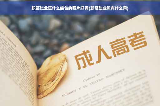 职高毕业证什么底色的照片好看(职高毕业照有什么用)