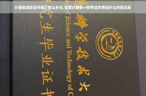 计算机信息证书丢了怎么补办,全国计算机一级考试合格证什么时间出来