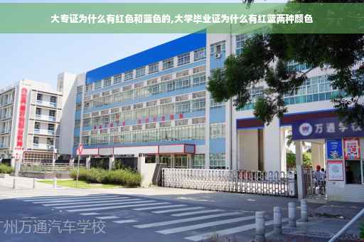 大专证为什么有红色和蓝色的,大学毕业证为什么有红蓝两种颜色