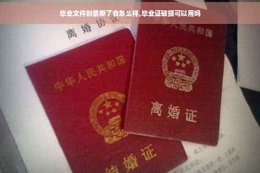 毕业文件封条撕了会怎么样,毕业证破损可以用吗