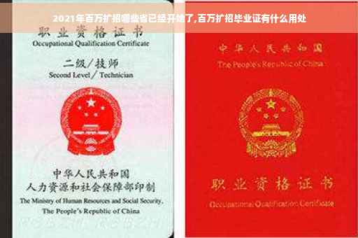 2021年百万扩招哪些省已经开始了,百万扩招毕业证有什么用处