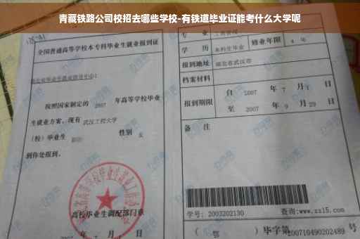 青藏铁路公司校招去哪些学校-有铁道毕业证能考什么大学呢