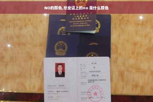 NO的颜色,毕业证上的no 是什么颜色