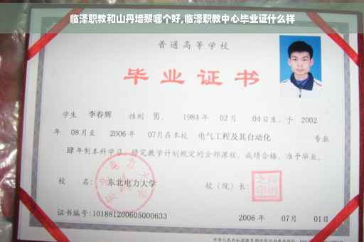 临泽职教和山丹培黎哪个好,临泽职教中心毕业证什么样