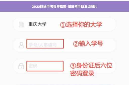 2023临汾中考报考指南-临汾初中毕业证图片