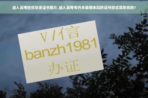 成人高考统招毕业证书图片,成人高考专升本函授本科的证书样式是怎样的?