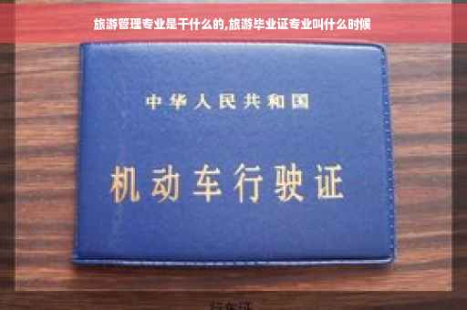 旅游管理专业是干什么的,旅游毕业证专业叫什么时候