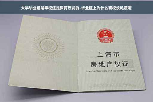 大学毕业证是学校还是教育厅发的-毕业证上为什么有校长私章呢