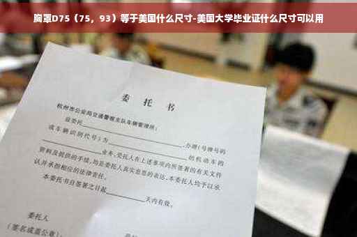 胸罩D75（75，93）等于美国什么尺寸-美国大学毕业证什么尺寸可以用