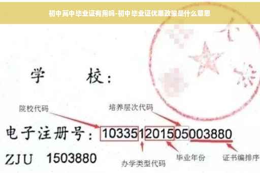 初中高中毕业证有用吗-初中毕业证优惠政策是什么意思