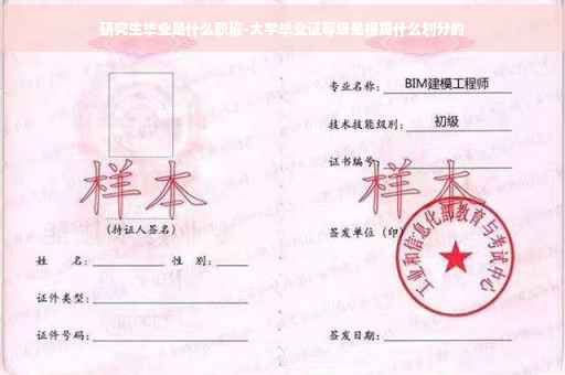 研究生毕业是什么职称-大学毕业证等级是根据什么划分的