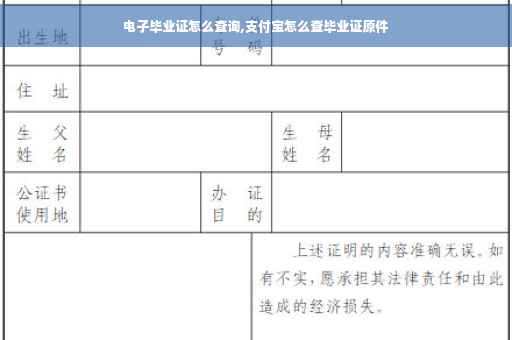 电子毕业证怎么查询,支付宝怎么查毕业证原件
