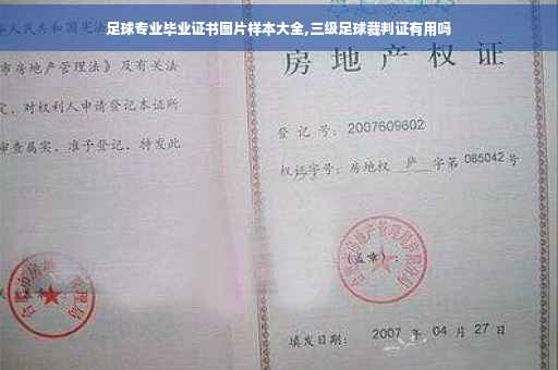 足球专业毕业证书图片样本大全,三级足球裁判证有用吗